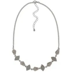 Firetti Collier Schmuck Geschenk Glitter Collier, mit Glasstein silberfarben