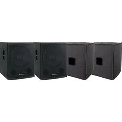 Pronomic SA-18 SUB Aktiv Subwoofer + Cover 2x Set