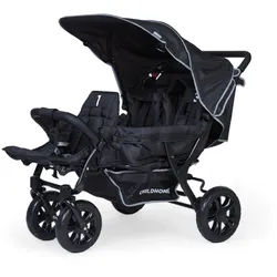 Childhome Geschwisterwagen , 132x85x104 cm , Baby on Tour, Kinderwagen, Geschwisterwagen & Zwillingskinderwagen
