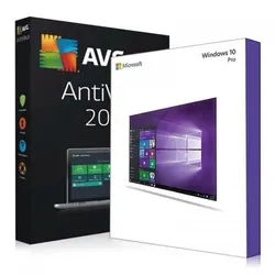 Windows 10 Pro + AVG Protection 2017 Download + Lizenzschlüssel