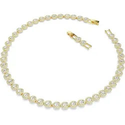 Swarovski Collier Swarovski Damen-Kette Metall Swarovski-Kristall goldfarben