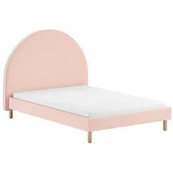 Mid.you Kinder-/Juniorbett , Rosa , Holz , Pinie , Uni , 140x200 cm , Lattenrost,Federholzleisten verleimt, alternative Größen erhältlich , Baby & Kindermöbel, Kinder- & Jugendzimmer, Kinderbetten, Kinder- & Jugendbetten