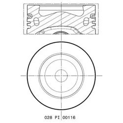 MAHLE Kolben 028pi00116000 für CUPRA