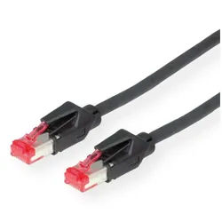 SECOMP DÄTWYLER Patchkabel Cat.6 (Class E) S/FTP LAN-Kabel, RJ-45 Männlich (Stecker), RJ-45 Männlich (Stecker) (1500.0 cm), CU 7702 flex LSOH, Hirose TM21 schwarz