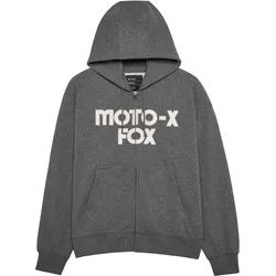 FOX Moto-X Oversized Zip Hoodie, grau, Größe XL für Männer