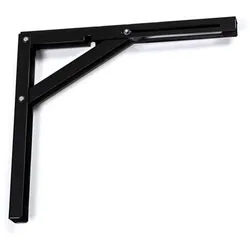 SO-TECH® Wandregalhalter Klappkonsole Länge 300 mm / Höhe 260 mm Tragkraft 120 kg (pr, 1-tlg., schwarz, 1 Stück schwarz
