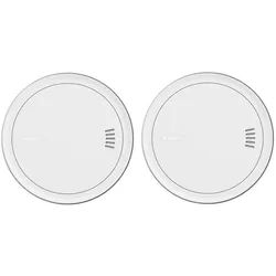 ABUS Rauchmelder PREFIRA CONNECT - vernetzbarer Rauchwarnmelder - 2er Set Rauchmelder (3-fache Fehlalarm-Reduzierung: für langfristig präzise Rauchdetektion)