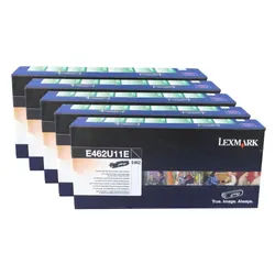 Lexmark E462 Toner Black 18K 5 Pack
