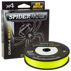 Spiderwire Angelschnur Spiderwire Dura 4 Braid Geflochtene Schnur 150m 300m Angelschnur Gelb