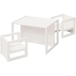 Roba Kindersitzgruppe , Weiß , Holzwerkstoff , 57x30x44 cm , Kinder- & Jugendzimmer, Kindermöbel, Kindersitzmöbel & -tische, Kindersitzgruppen