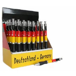 ELLUG Kugelschreiber 24x Kugelschreiber Kulli Stift Deutschland im Display Fanartikel, (24-tlg)