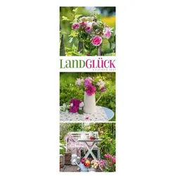 Ackermann Wandkalender LandGlück Triplet-Kalender 2027 Farbenfroher Garten-Kalender im schlan weiß