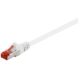 Goobay 2m CAT 6 Patchkabel, S/FTP (PiMF), Weiß