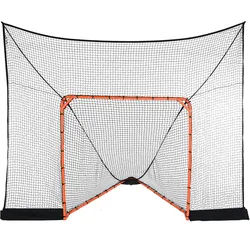 VEVOR Hockey- und Lacrosse-Tor-Rücklaufsperre mit erweiterter Abdeckung, 12' x 9' Lacrosse-Netz, komplettes Zubehör-Trainingsnetz, schnell und einfach aufzubauende Hinterhof-Lacrosse-Ausrüstung, perfe