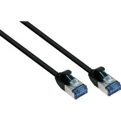 GC 8060-HS010S - Patchkabel Cat.6a, U/FTP PiMF, SlimLine, 1 m, schwarz