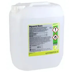 Antiseptica Flächendesinfektion Biguacid Basic, aldehydfrei, Gebrauchsfertiges Desinfektionsmittel zur gezielten Schnelldesinfektion, 10 Liter - Kanister