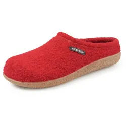 Les mules en feutre Giesswein rouge