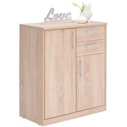 Xora Kommode , Sonoma Eiche , Holzwerkstoff , 3 Fächer , 2 Schubladen , 72x84x36 cm , Typenauswahl , Kleinmöbel, Kommoden, Kommoden