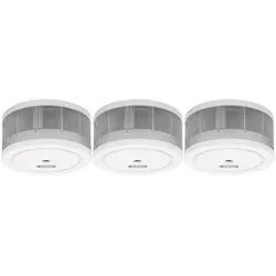ABUS Rauchwarnmelder 3er Set Mini, inkl. 10 Jahres-Batterie GRWM30600 Rauchmelder (Mini, inkl. 10 Jahres-Batterie)