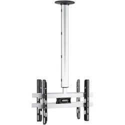 Mid.you Tv-Halterung , Silberfarben , Metall , 62x127x19 cm , Wohnzimmer, TV Möbel, TV-Zubehör