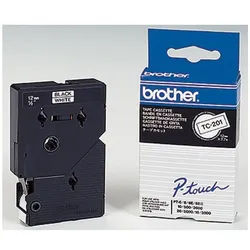 Brother Druckerband P-touch Schriftband TC-201 12mm x 7,7m