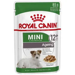 ROYAL CANIN Mini Ageing 12+ 12x85g Nassfutter in Sauce für ausgewachsene Hunde über 12 Jahre, kleine Rassen