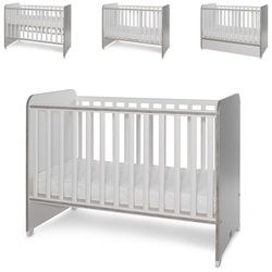 Lorelli Komplettbett Babybett Sweet Dream, 124 x 68 x 95 cm Unterbettrahmen mit zwei Ebenen grau