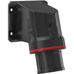 Walther Electric FW711411CC CEE NEO Anbaugerätestecker schräg, 16A, 4P, 11h, IP54 mit Käfigzugfeder-Technik und 77,5x90mm Flansch
