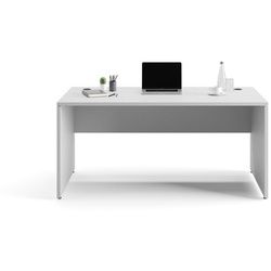 Furni24 Schreibtisch Schreibtisch Nuvi, 180 cm x 80 cm x 75 cm, grau Dekor
