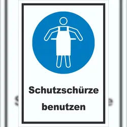 HB-Druck Schutzschürze benutzen Schild A2 (420x594mm)