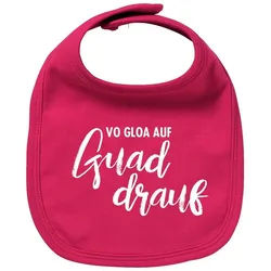 Bavariashop Lätzchen Lätzchen "guad drauf" grau
