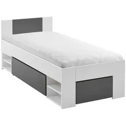 Bett Bett Azurro 2-90 Weiß/Anthrazit