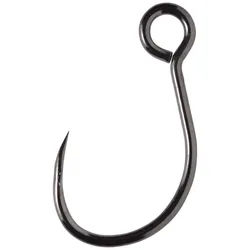 VMC Jighaken VMC Einzelhaken 7237B Light Inline ohne Widerhaken, (Packung, 8-St) schwarz 8