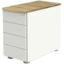 Kerkmann Anstellcontainer »Move 2« - 4 Schubladen weiß, 76x80 cm