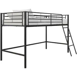 Mid.you Hochbett , Schwarz , Metall , 207x129x130 cm , Lattenrost , Babymöbel & Kindermöbel, Kinderzimmer & Jugendzimmer, Kinderbetten, Hochbetten