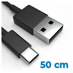 Justcom LeEco Le Pro3 USB-Kabel, USB-C, USB-A (50 cm), Schnellladekabel, Datenkabel, Handy, Tablet schwarz