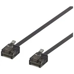 patch cable - 1 m - black - Schwarz - 1m