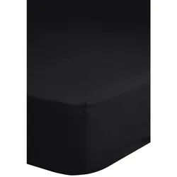 Mid.you Spannleintuch , Schwarz , Textil , 200x220 cm , Oeko-Tex® Standard 100 , Rundumgummi, bügelleicht, spielend leicht zu überziehen , Heimtextilien, Bettwäsche & Leintücher, Leintücher, Spannleintücher