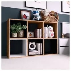 Raumhirsch Furniture Standregal Regal, Standregal, Bücherregal mit 6 Fächern, Maße 75 x 30 x 110 cm, einfache Montage, für Bücher, Spielzeug und Wohnaccessoires