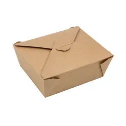 Papstar Pure Lunchboxen, Pappe, Umweltfreundliche Lunchbox ToGo, 1 Packung = 50 Stück, 1 Liter