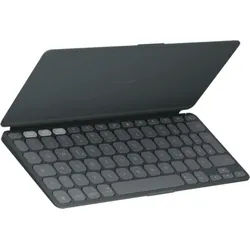 LOGITECH Keys-To-Go 2 für iPad, iPhone, Mac und Apple TV kabellose Tastatur Grafit