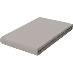 Schlafgut Spannleintuch , Taupe , Textil , 200x200 cm , Grüner Punkt, Textiles Vertrauen - Oeko-Tex®, Hohenstein, Oeko-Tex® Standard 100, Oeko-Tex® Made IN Green , Rundumgummi, bügelleicht, weich und anschmiegsam, formstabil und langlebig, spielend leicht zu überziehen, allerhöchster Komfort , Heimtextilien, Bettwäsche & Leintücher, Leintücher, Spannleintücher