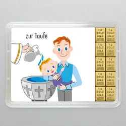 Goldbarren 10g Zur Taufe/Alles Gute (Flip)