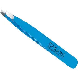 Witte Pinzette schräg INOX blau