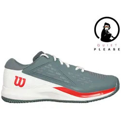 Wilson Rush Pro Ace Quiet Please Clay - Sandplatzcourt Tennisschuh Tennisschuh grau 40 EU