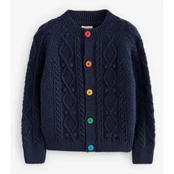 Little Bird by Jools Oliver Strickjacke Little Bird by Jools Oliver Zopfmusterstrickjacke (1-tlg) blau 110-116 (5-6 J.)