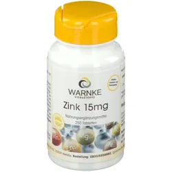 Warnke Zink 15 mg Tabletten 250 St 250 St Tabletten