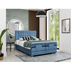 yourhouse24 Boxspringbett Play Hotelbett elektrisch verstellbare Liegefläche Kontinentales Bett blau