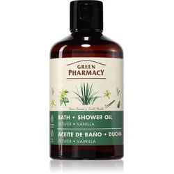 Green Pharmacy Vetiver & Vanilla erfrischendes Duschöl mit Vanille 250 ml