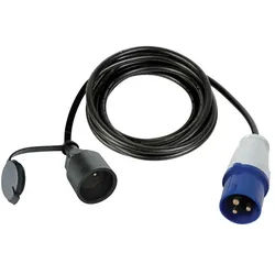 Perel Kabel - Kupplung Auf Cee-Stecker - 3 M - Schutzkontakt (Deutsches System)